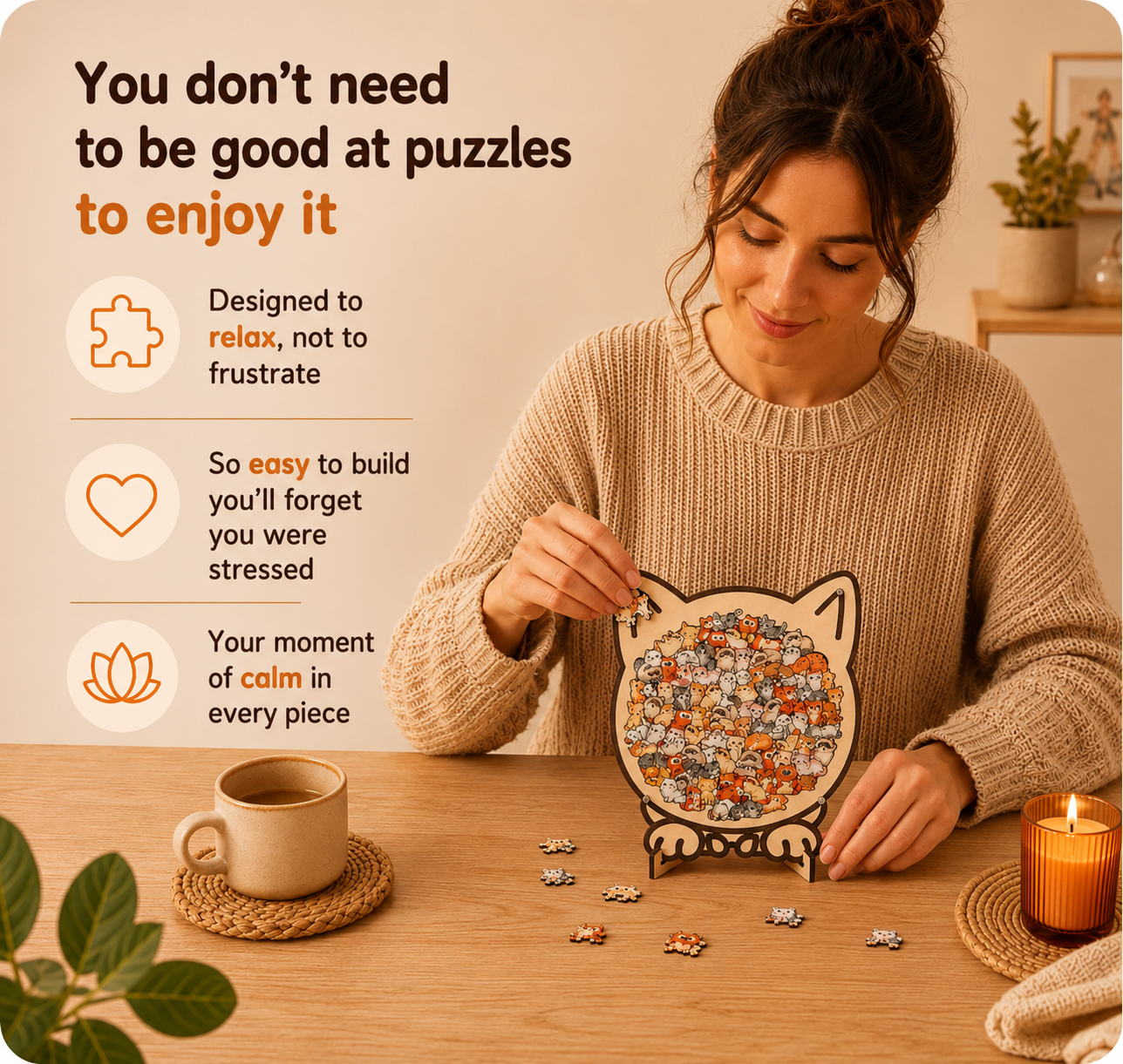Purr Puzzle™ - Cute Puzzle Stress Reliever